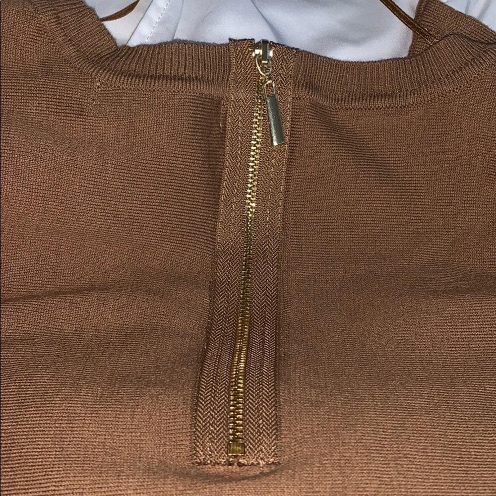 Macy’s Style &Co. Layered Exposed Zipper Sweater - Picture 2 of 5
